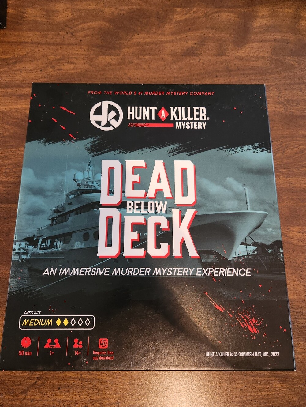 Hunt A Killer Dead Below Deck Board Game - Black & Teal